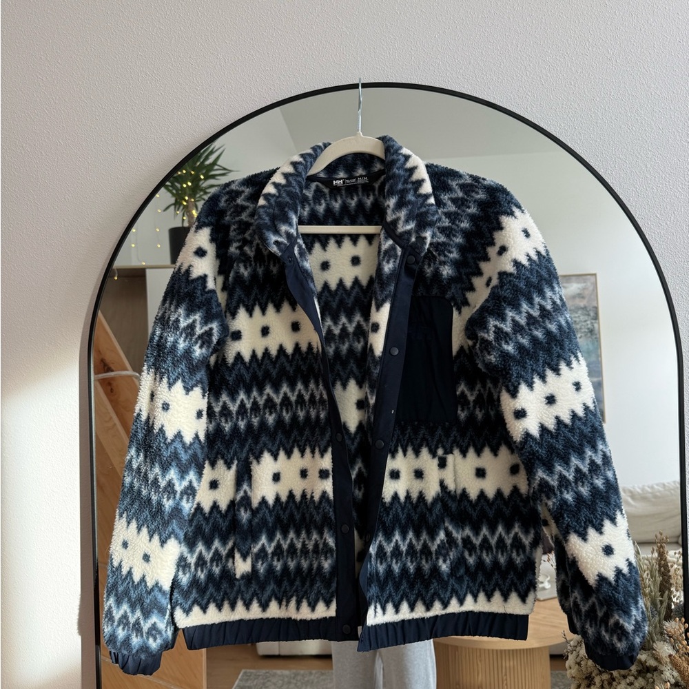 Blue and white Helly Hansen Jacket
